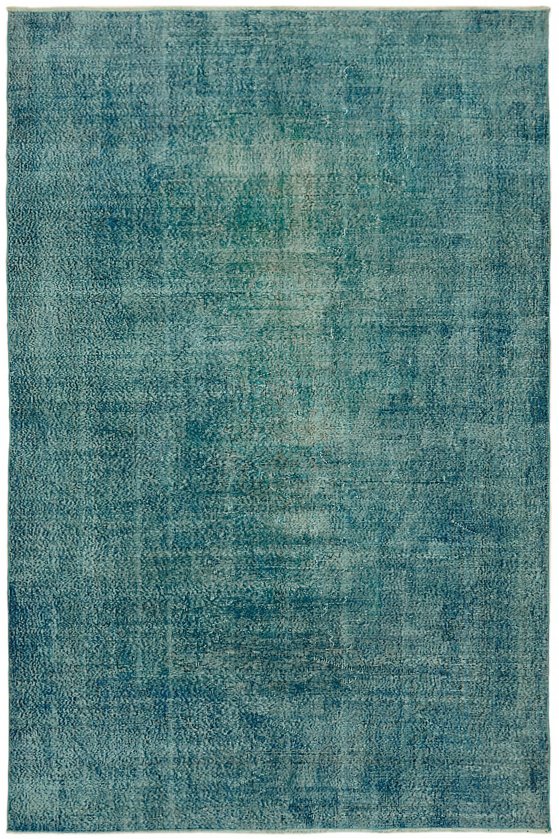 7x10 Turquoise Overdyed Rug - 44198