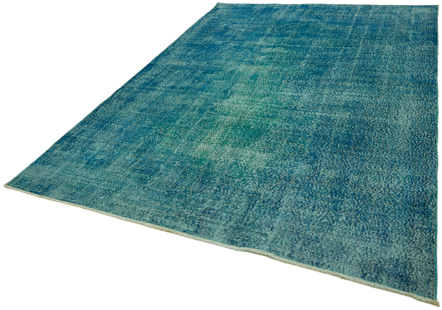 7x10 Turquoise Overdyed Rug - 44198