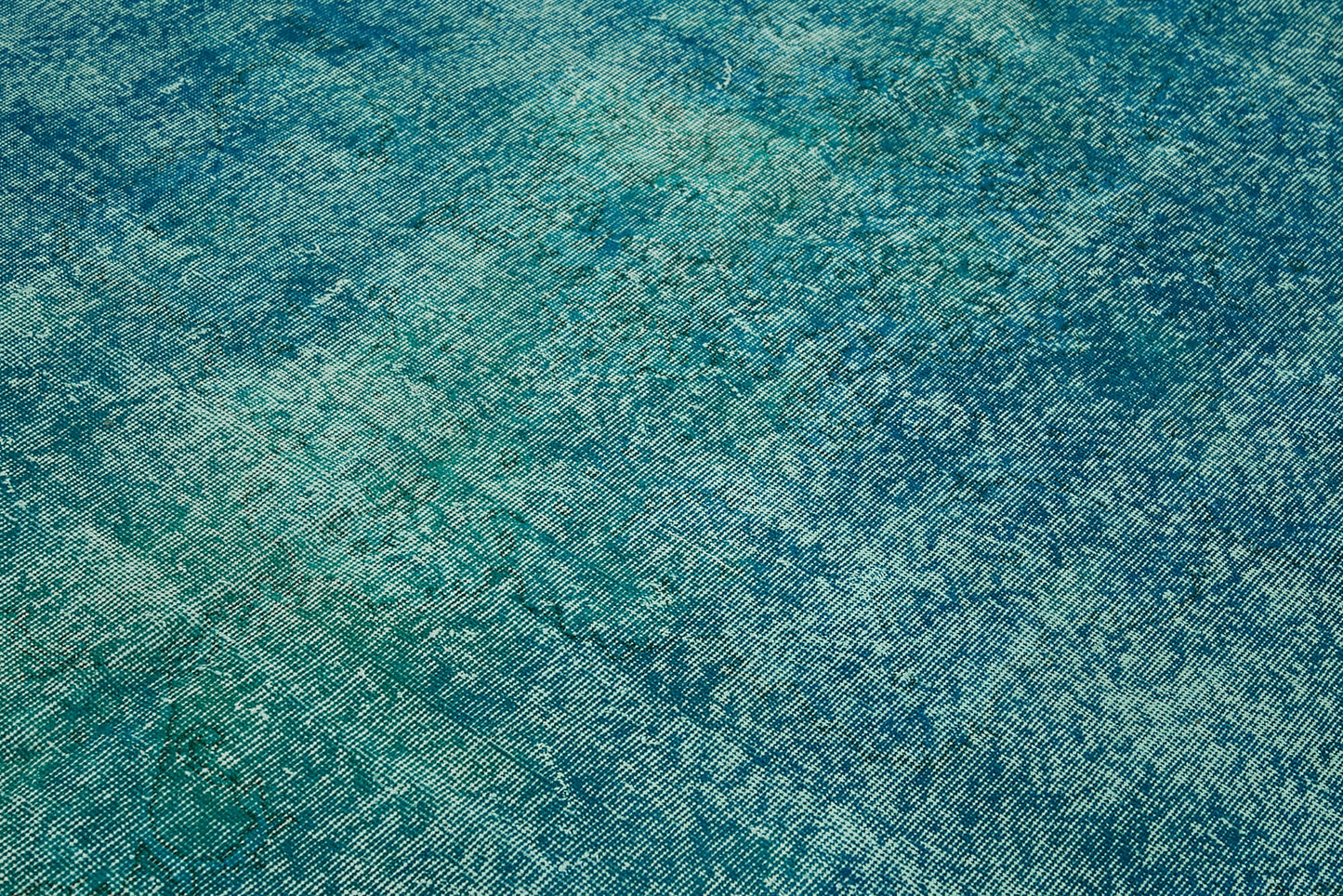 7x10 Turquoise Overdyed Rug - 44198