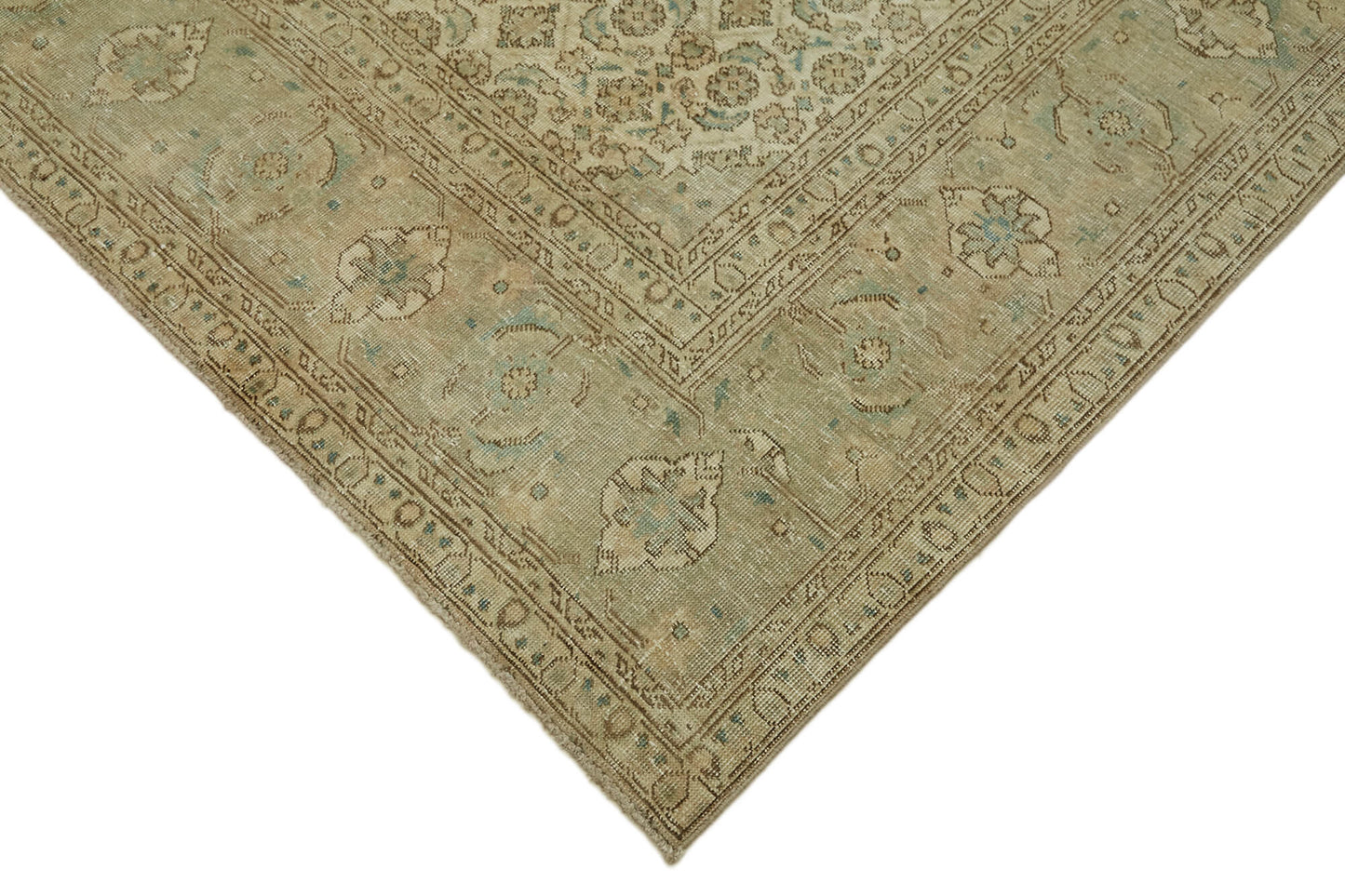 8x11 Beige Vintage Large Area Rug - 44277