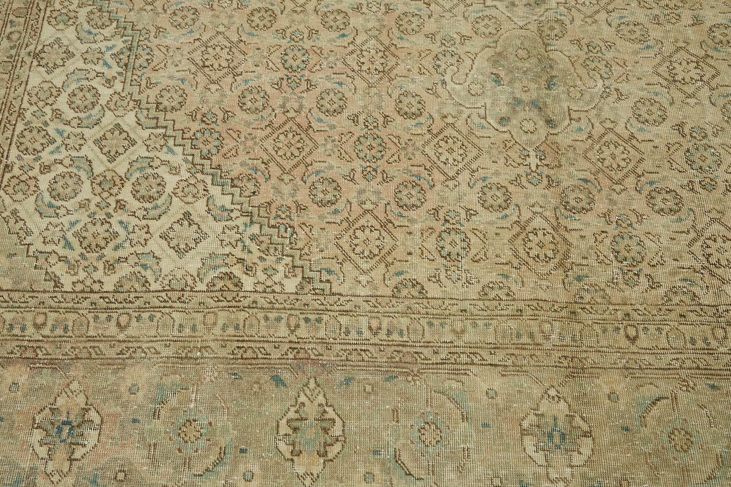 8x11 Beige Vintage Large Area Rug - 44277