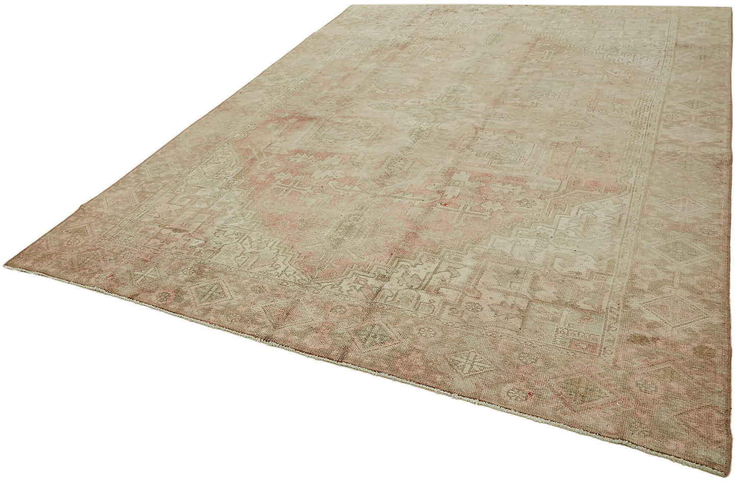 8x11 Beige Vintage Large Area Rug - 44280