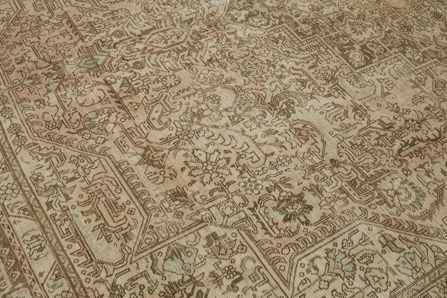 10x13 Beige Vintage Large Area Rug - 44283