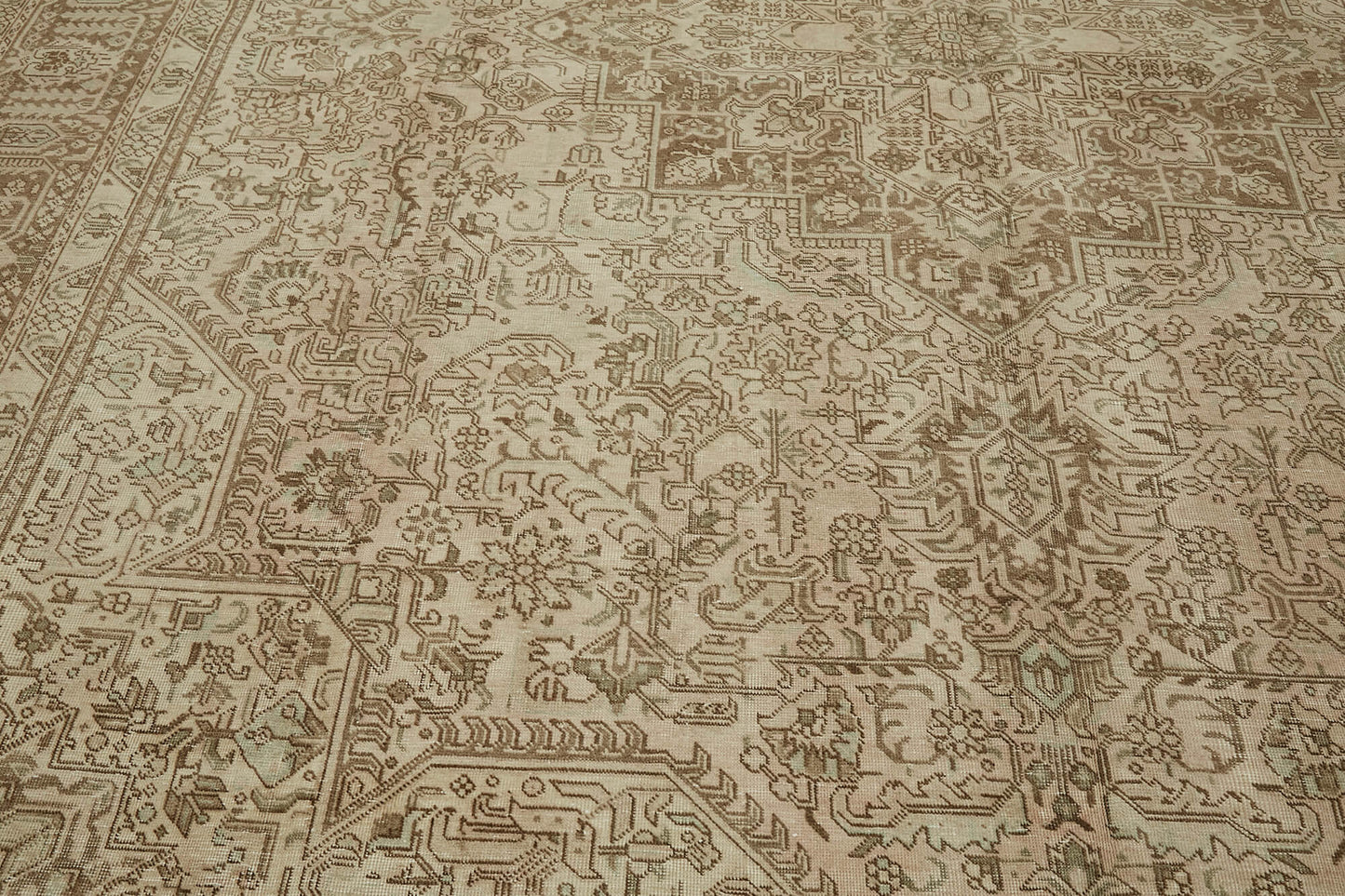 10x13 Beige Vintage Large Area Rug - 44283