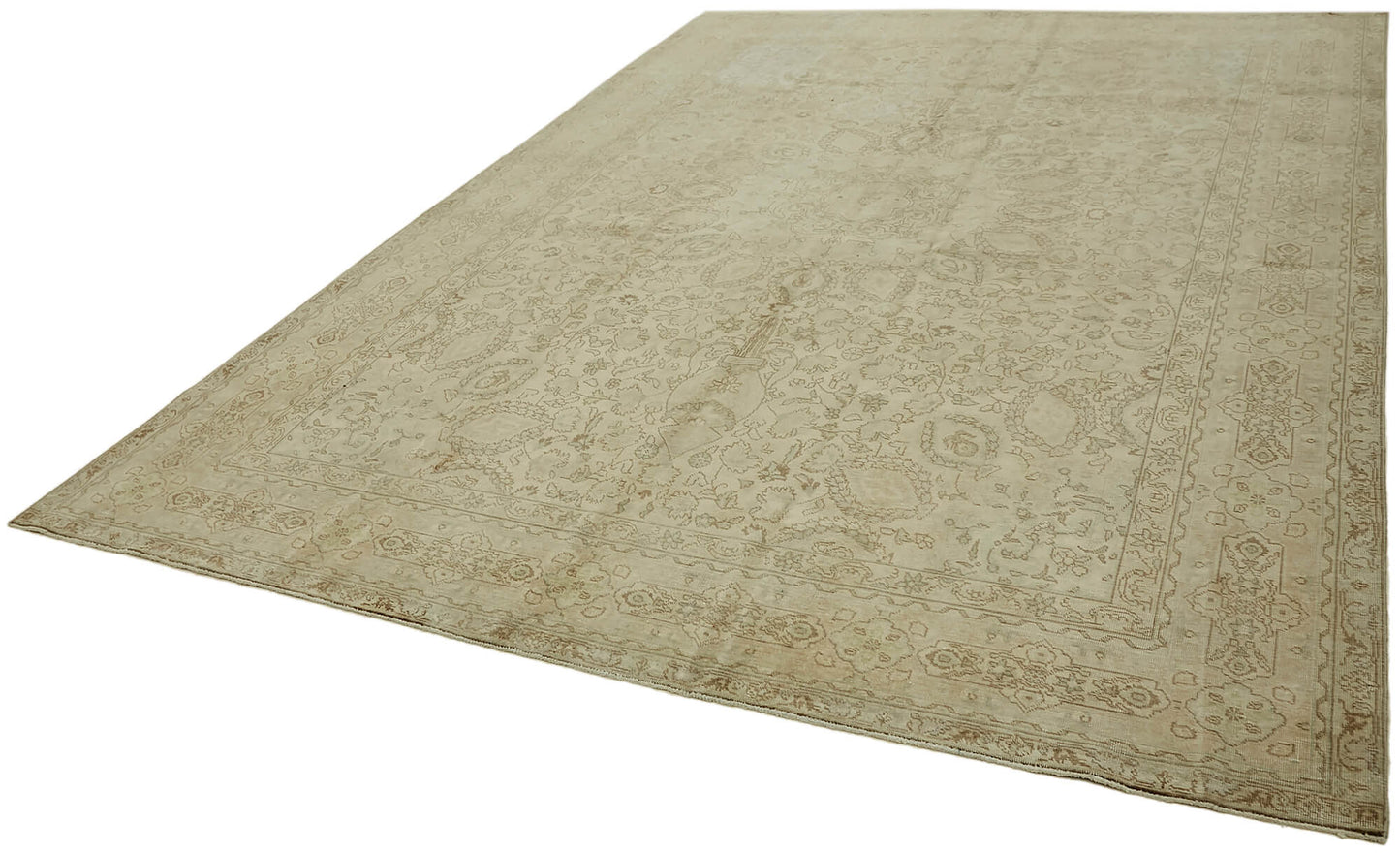 8x11 Beige Vintage Large Area Rug - 44285