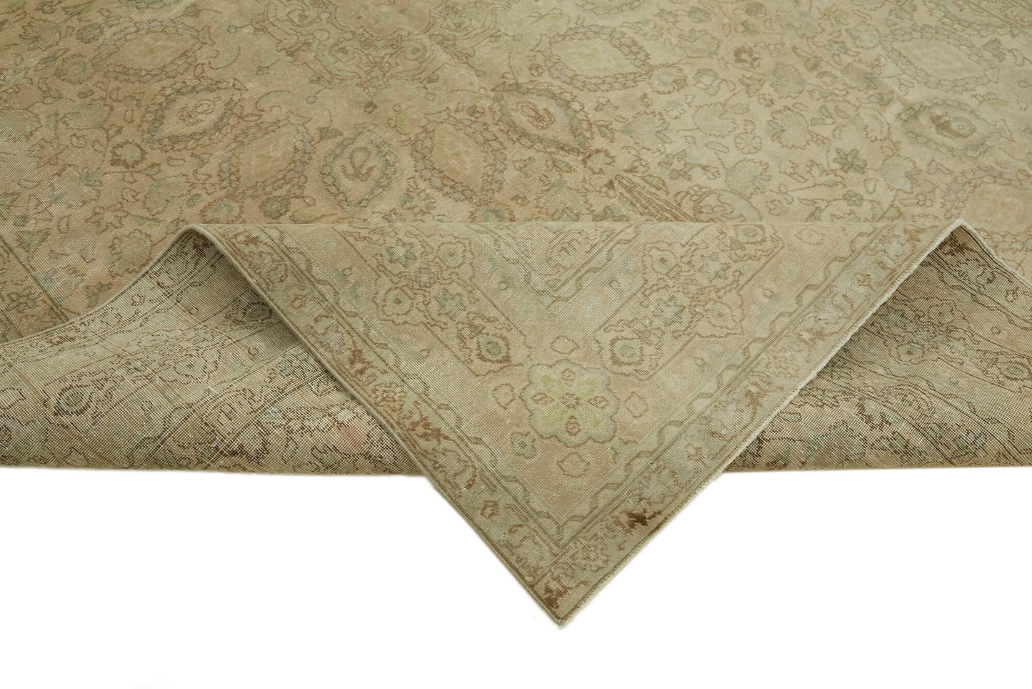 8x11 Beige Vintage Large Area Rug - 44285