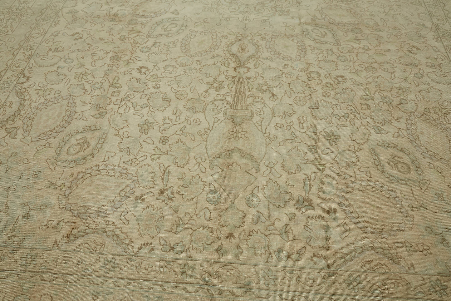 8x11 Beige Vintage Large Area Rug - 44285