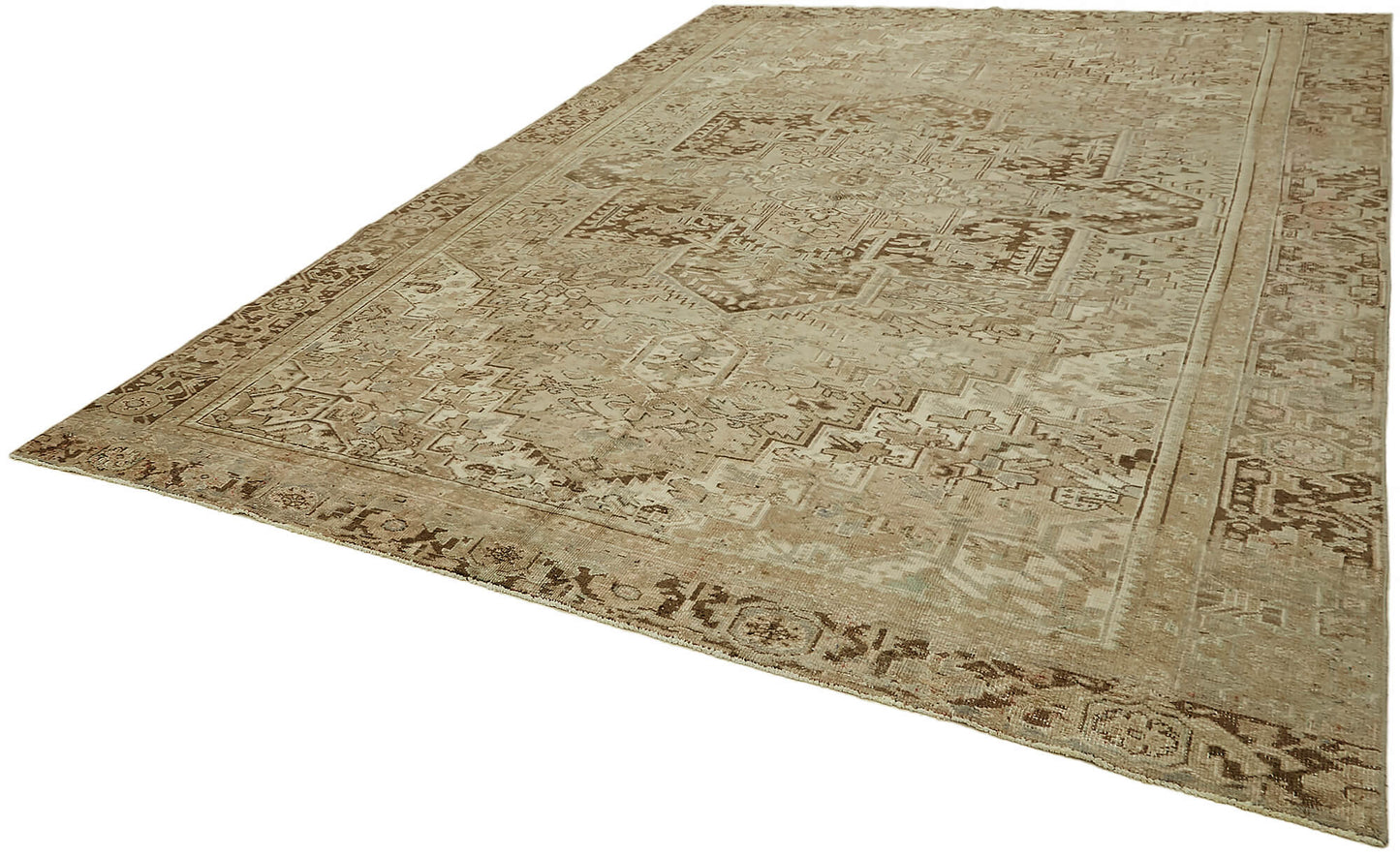 9x13 Beige Vintage Large Area Rug - 44291