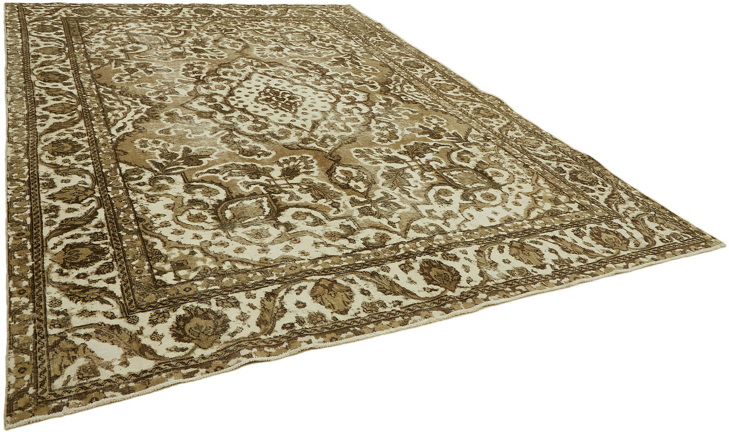 9x13 Beige Vintage Large Area Rug - 44294