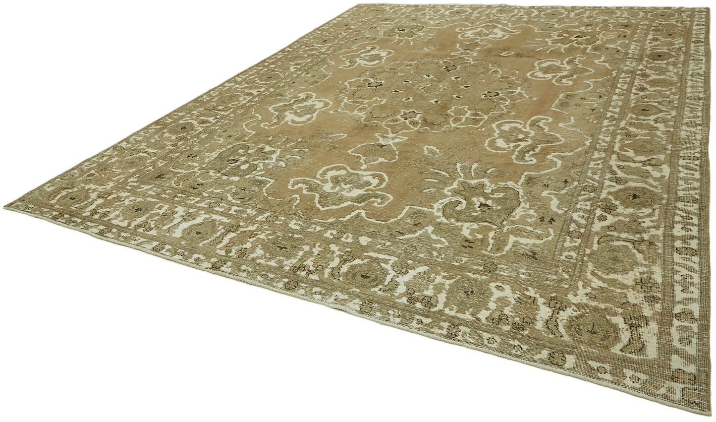 10x13 Beige Vintage Large Area Rug - 44295