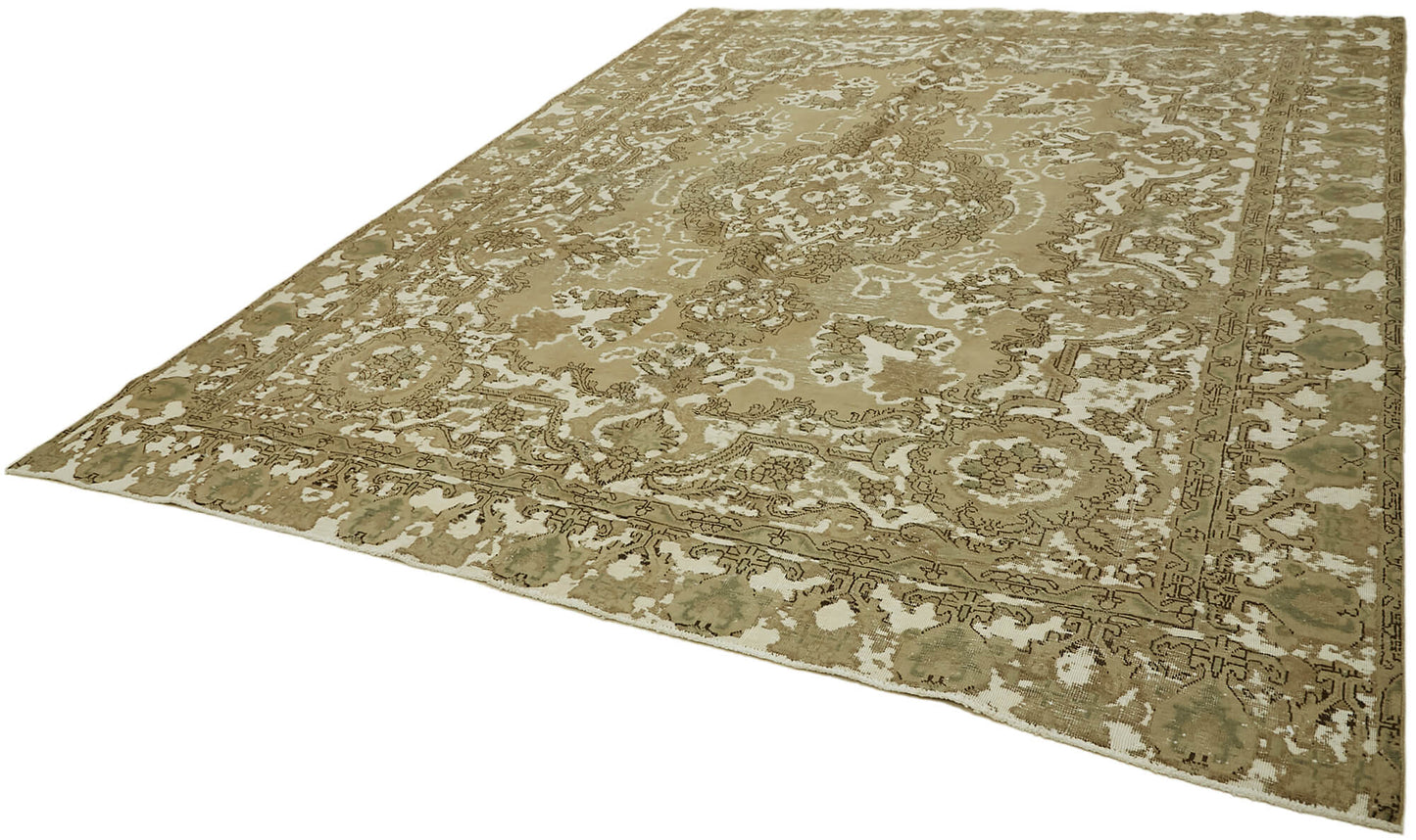 9x12 Beige Vintage Large Area Rug - 44297