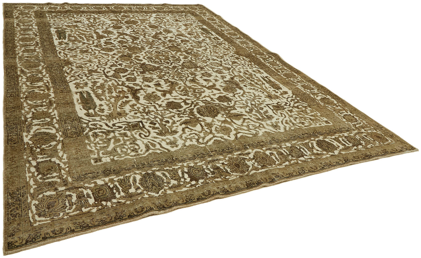 9x12 Beige Vintage Large Area Rug - 44299