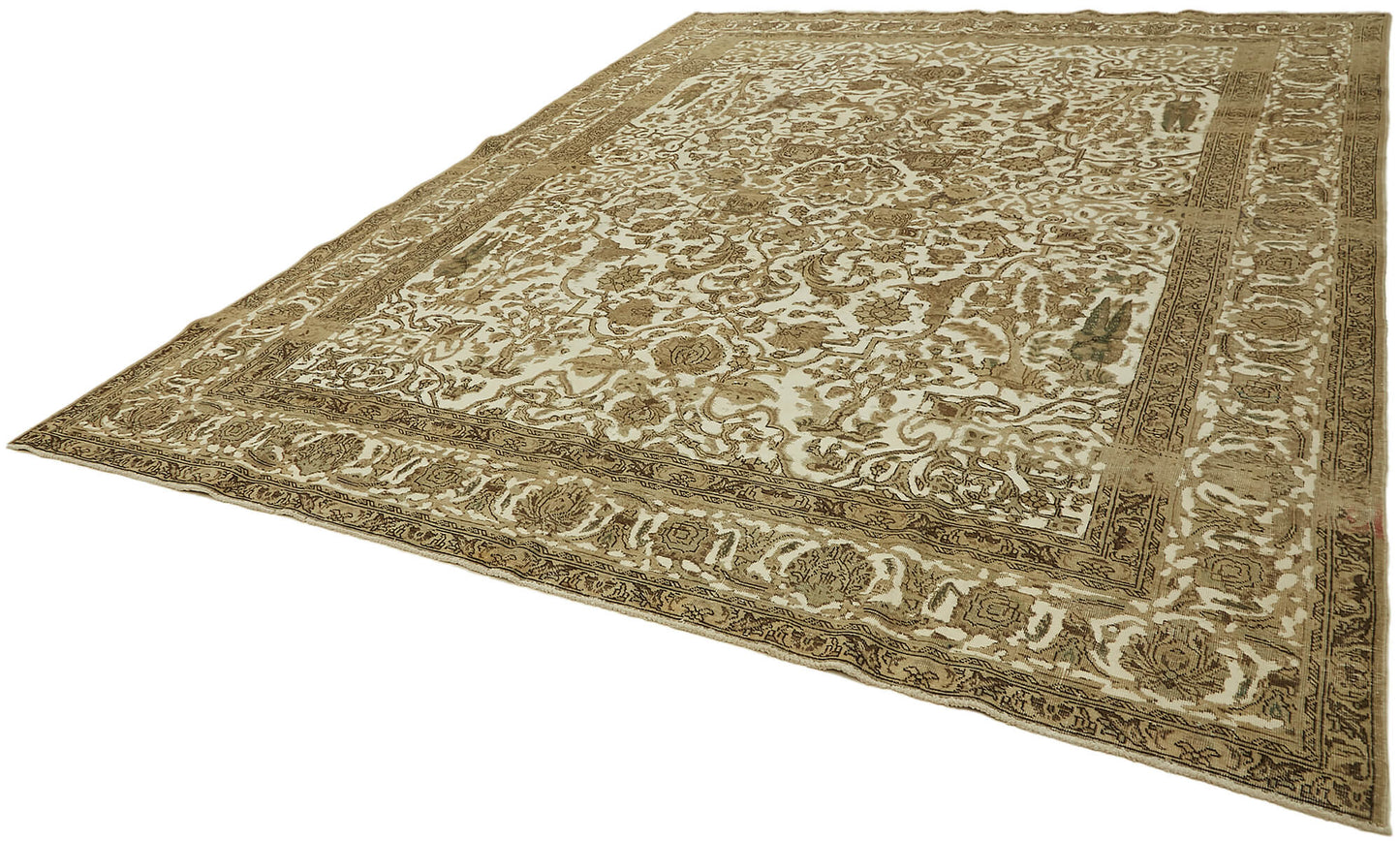 9x12 Beige Vintage Large Area Rug - 44299