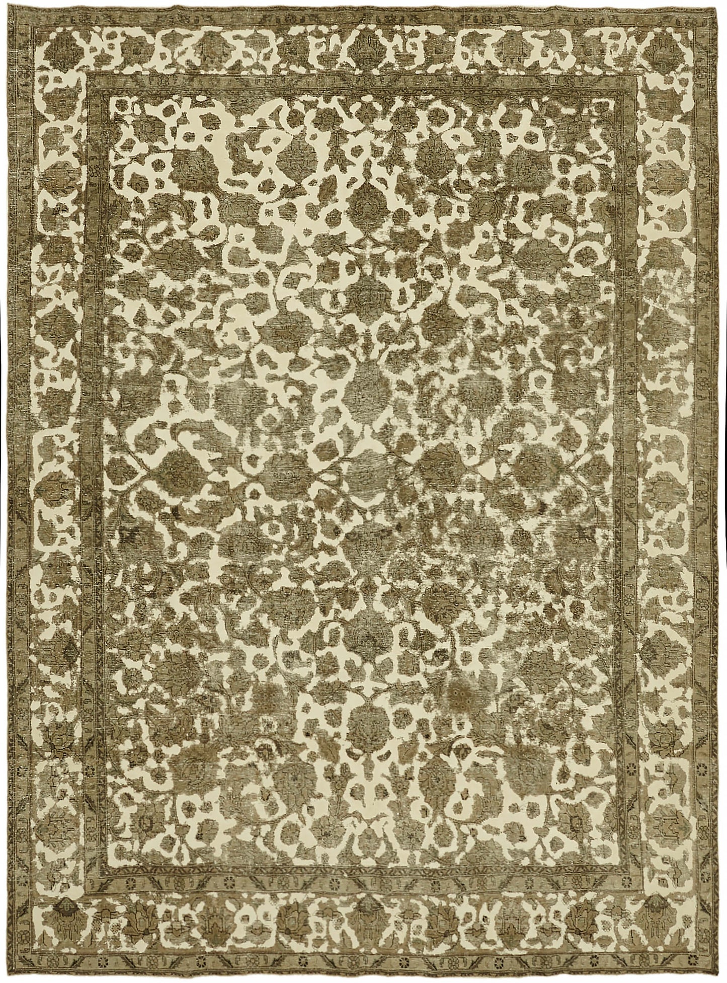 10x13 Beige Vintage Large Area Rug - 44300