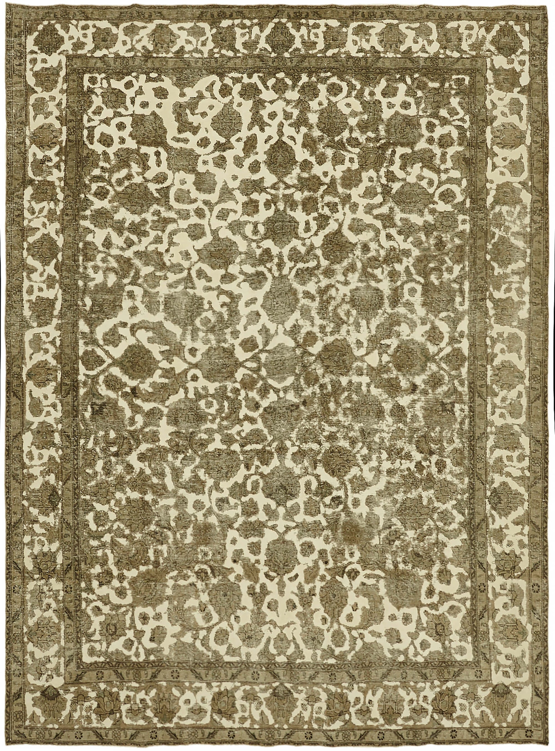 10x13 Beige Vintage Large Area Rug - 44300