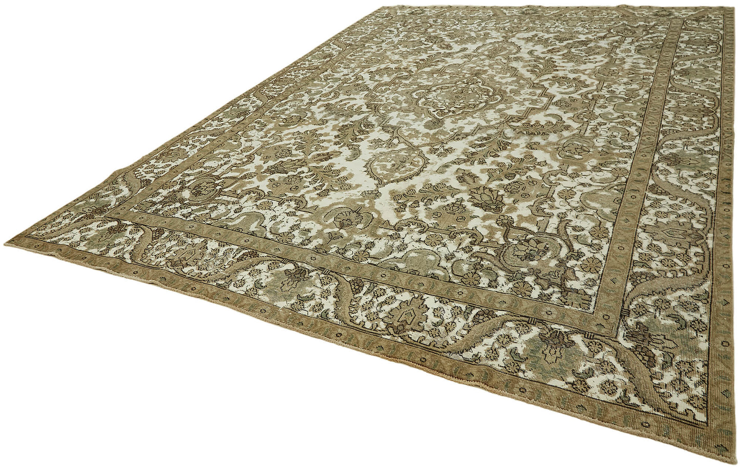 9x13 Beige Vintage Large Area Rug - 44301