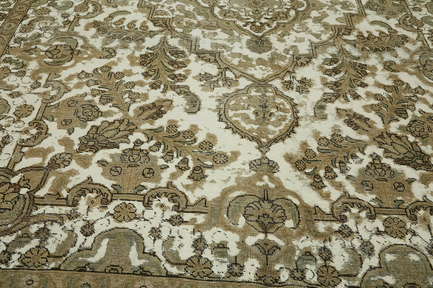 9x13 Beige Vintage Large Area Rug - 44301