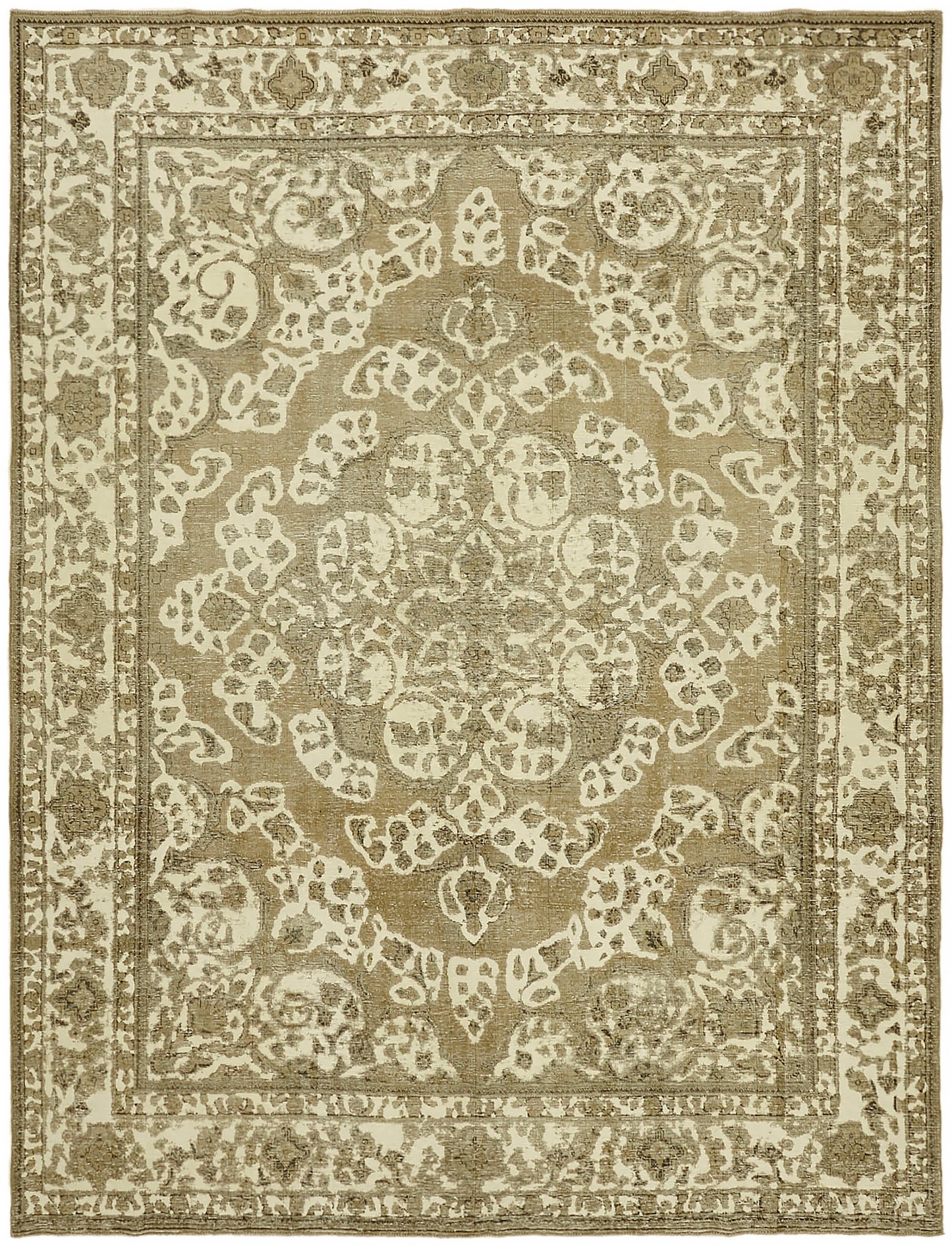 9x12 Beige Vintage Large Area Rug - 44304