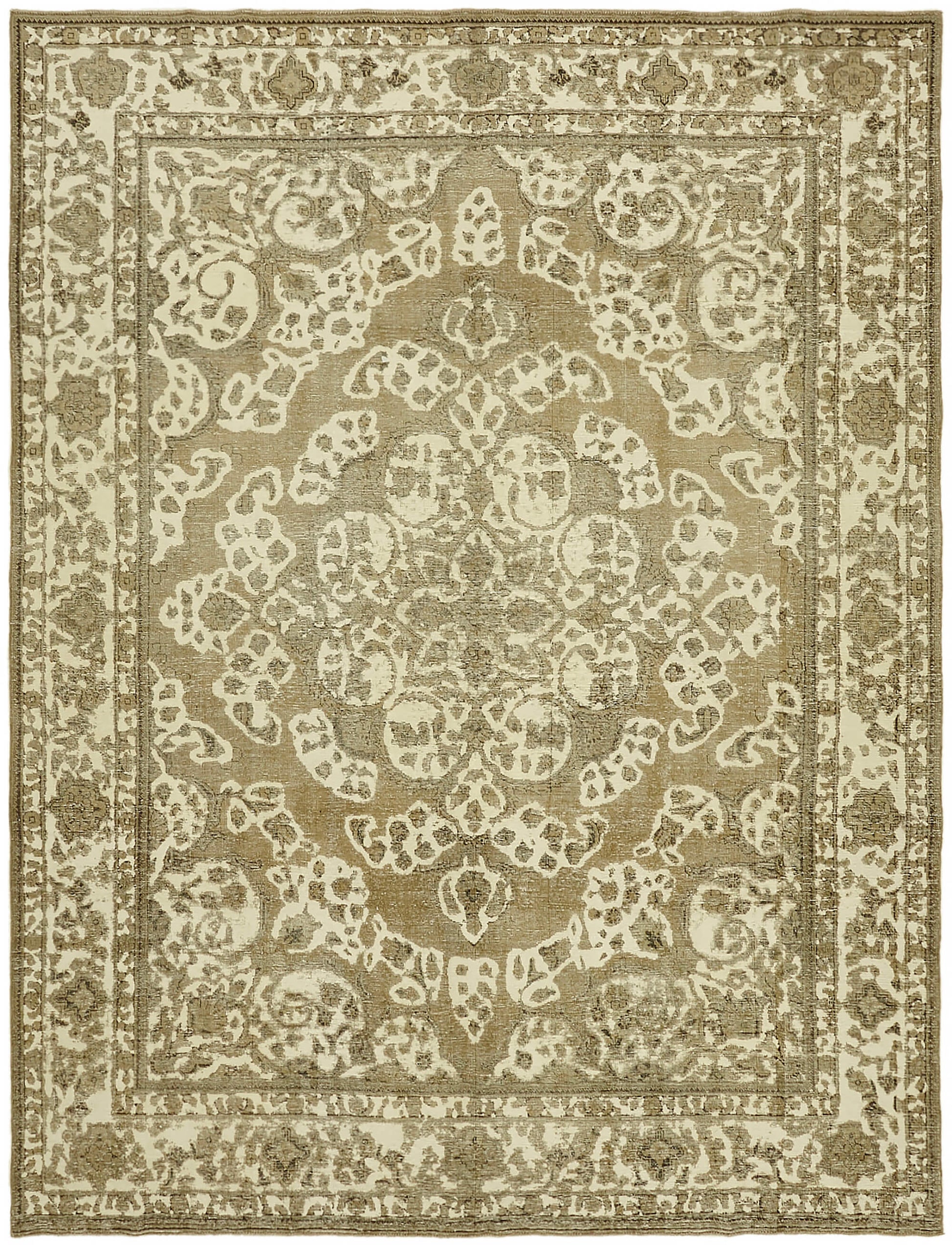 9x12 Beige Vintage Large Area Rug - 44304