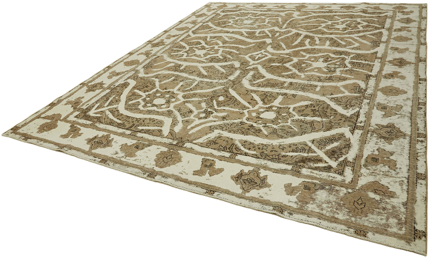 9x12 Beige Vintage Large Area Rug - 44306