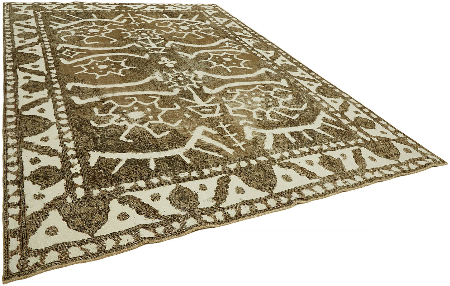 9x13 Beige Vintage Large Area Rug - 44308