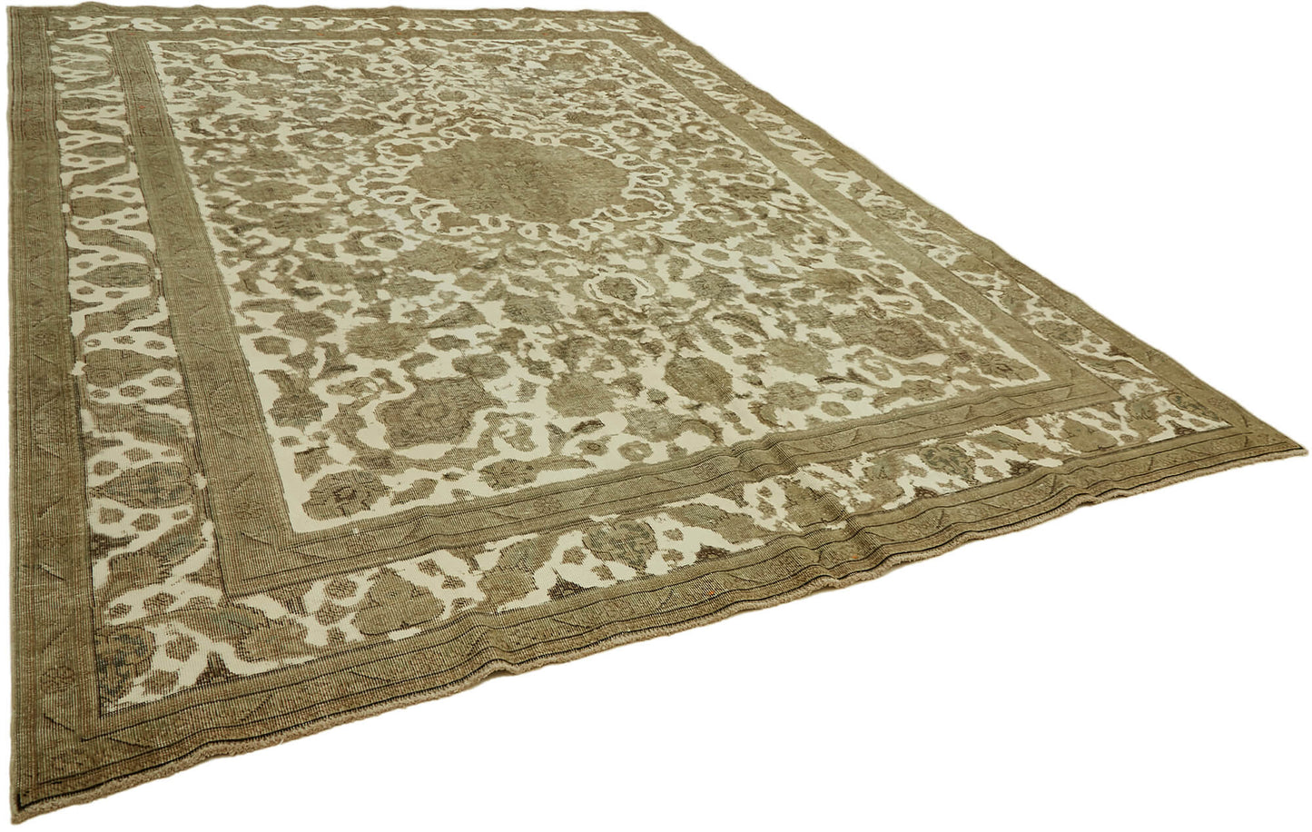 10x13 Beige Vintage Large Area Rug - 44311