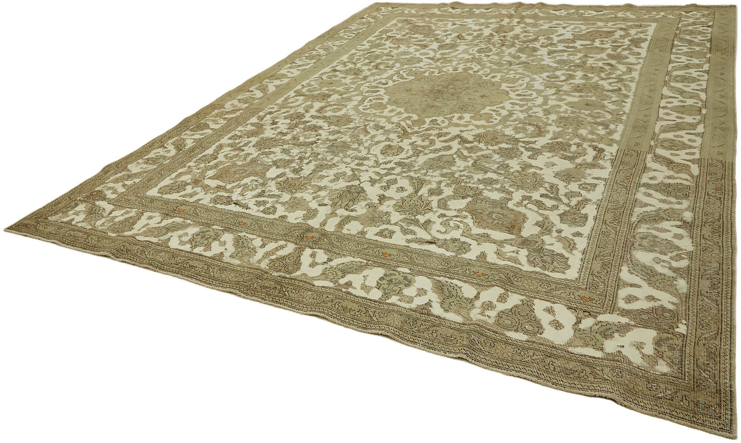 10x13 Beige Vintage Large Area Rug - 44311