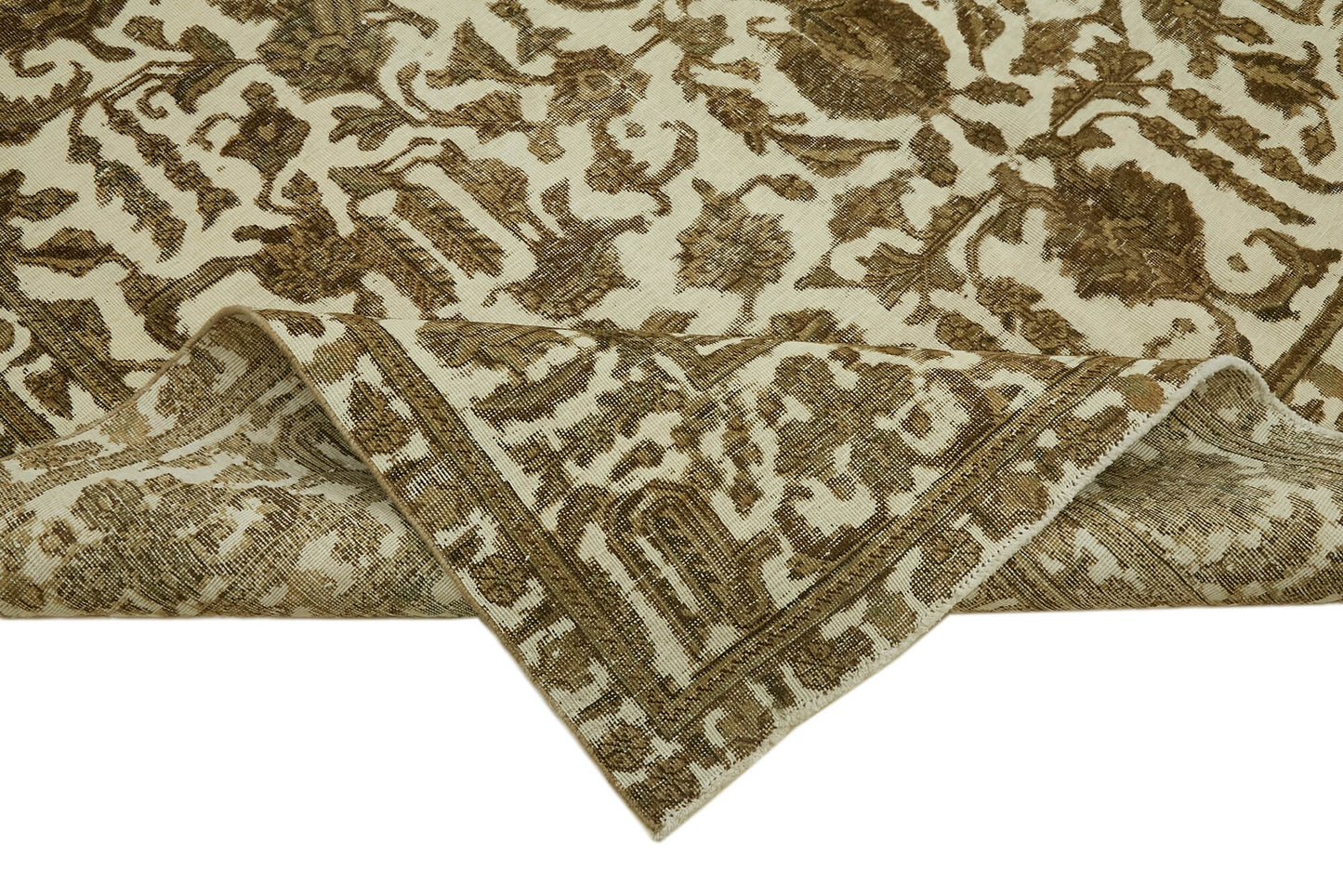 8x11 Beige Vintage Large Area Rug - 44312