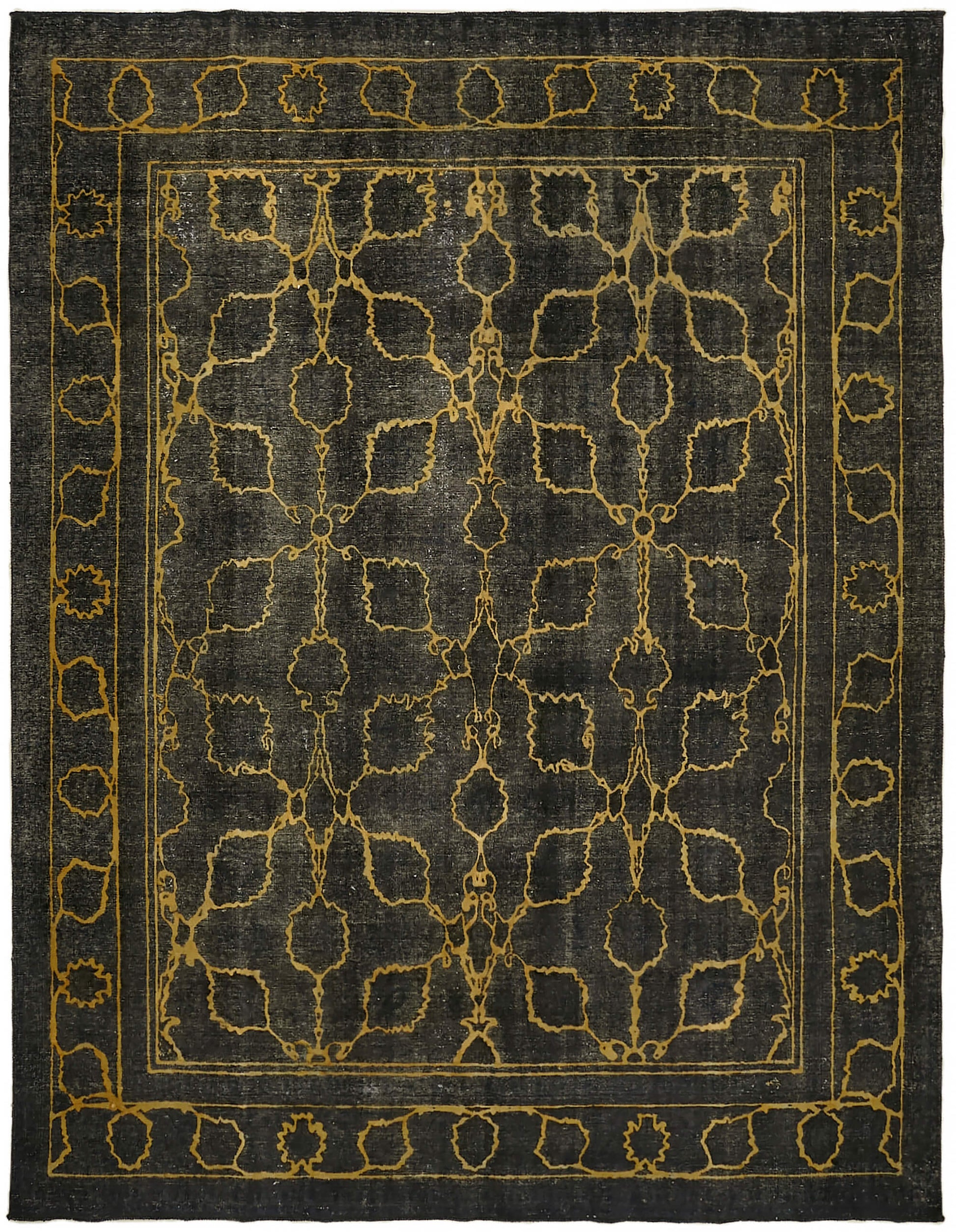 10x12 Black Overdyed Large Area Rug - 44314