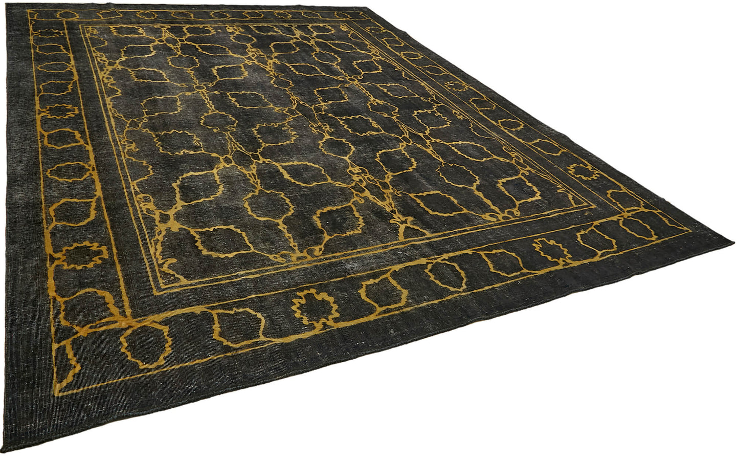 10x12 Black Overdyed Large Area Rug - 44314