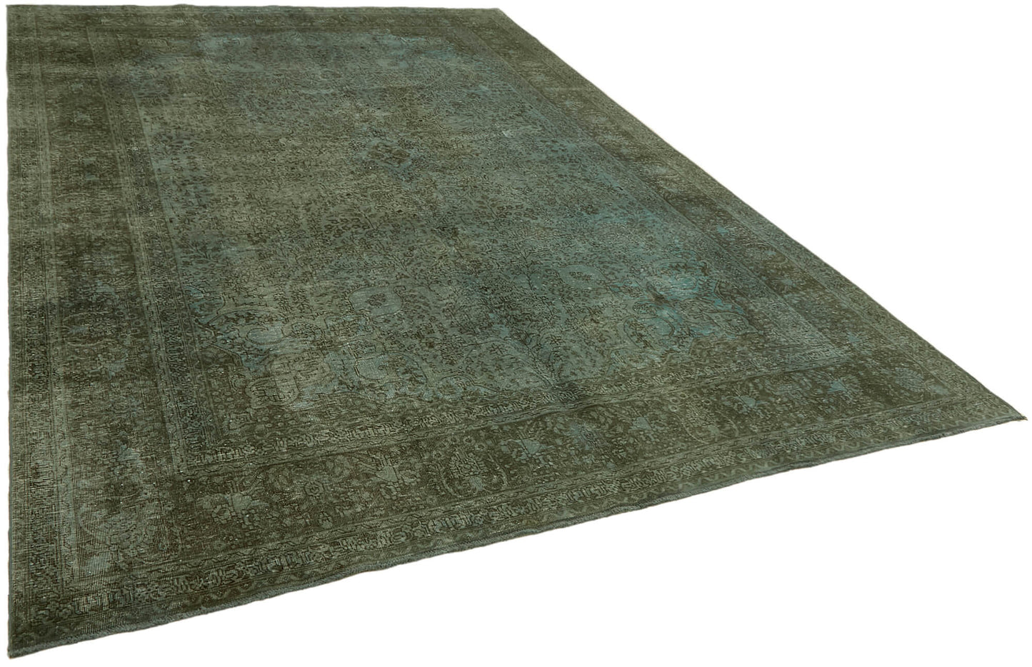 8x11 Blue Overdyed Large Area Rug - 44317