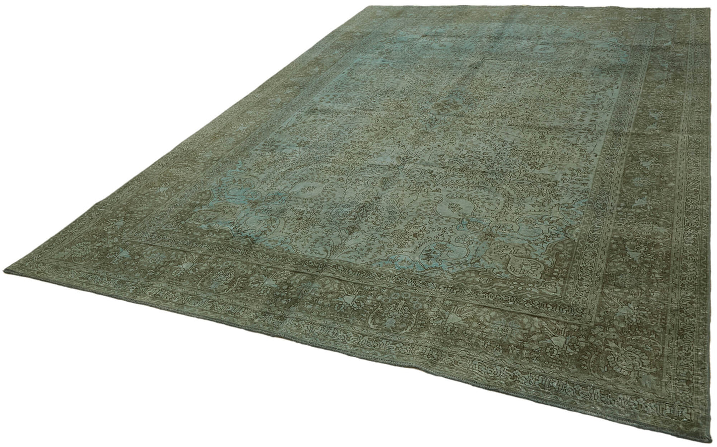 8x11 Blue Overdyed Large Area Rug - 44317