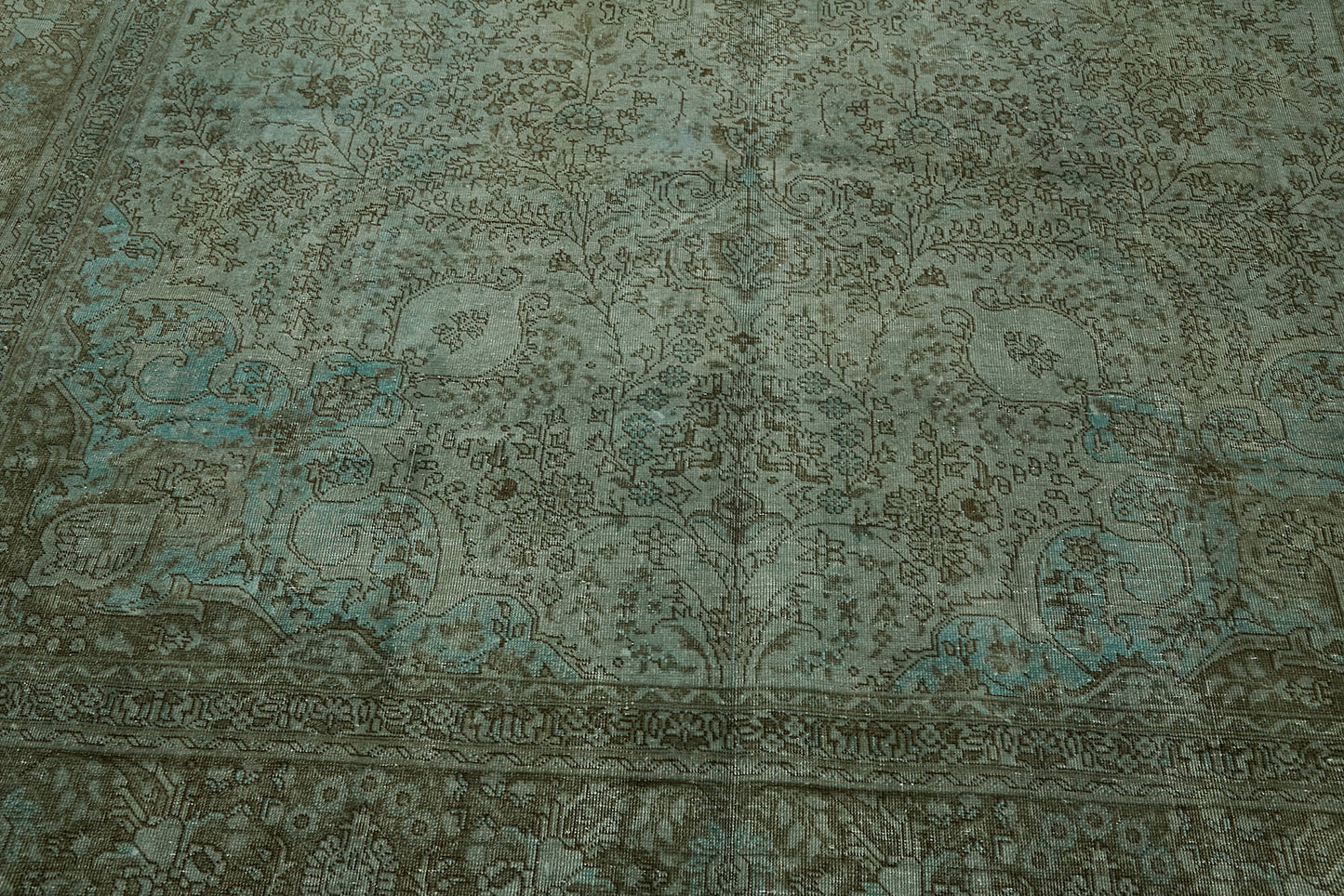 8x11 Blue Overdyed Large Area Rug - 44317