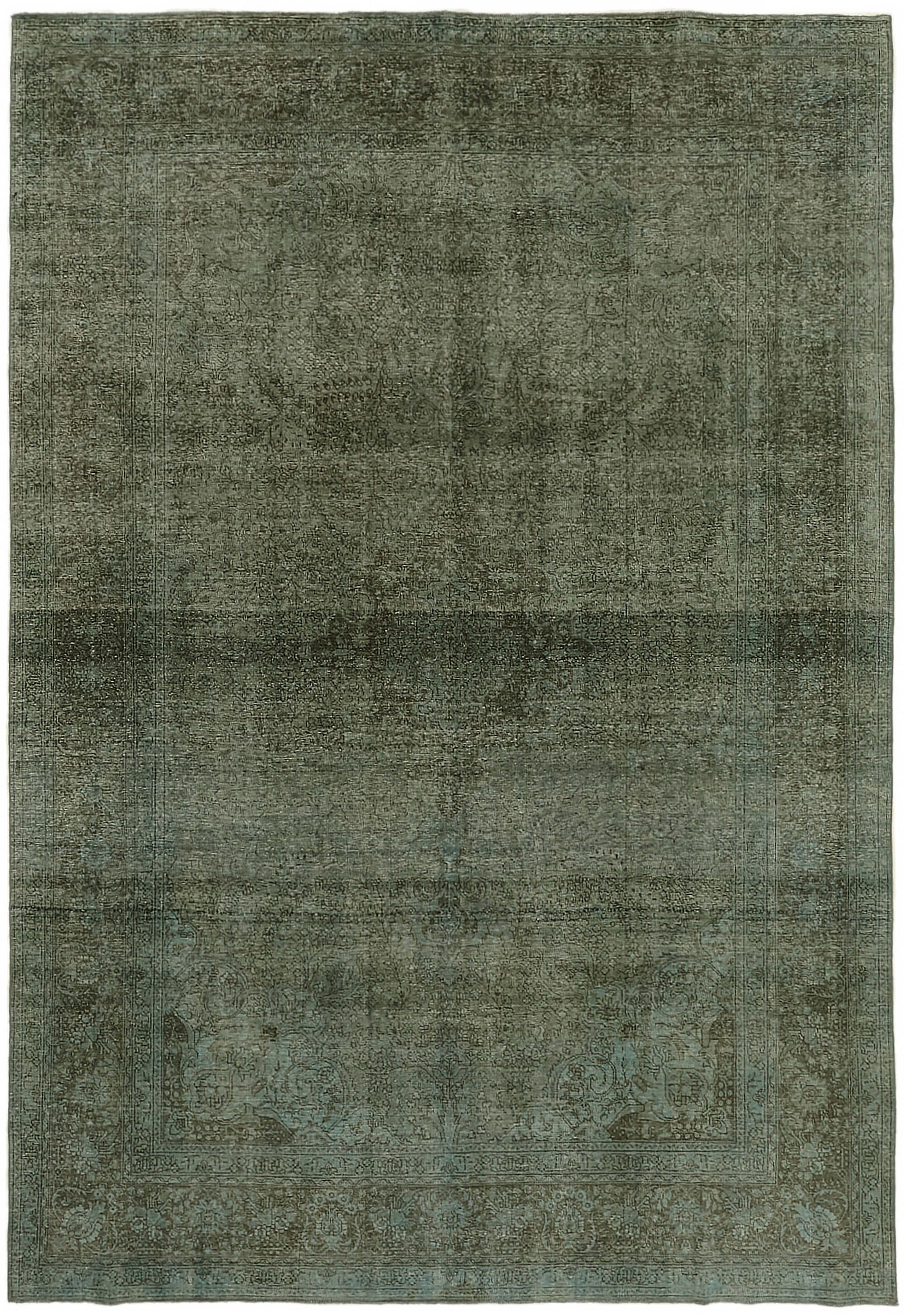 8x11 Blue Overdyed Large Area Rug - 44318