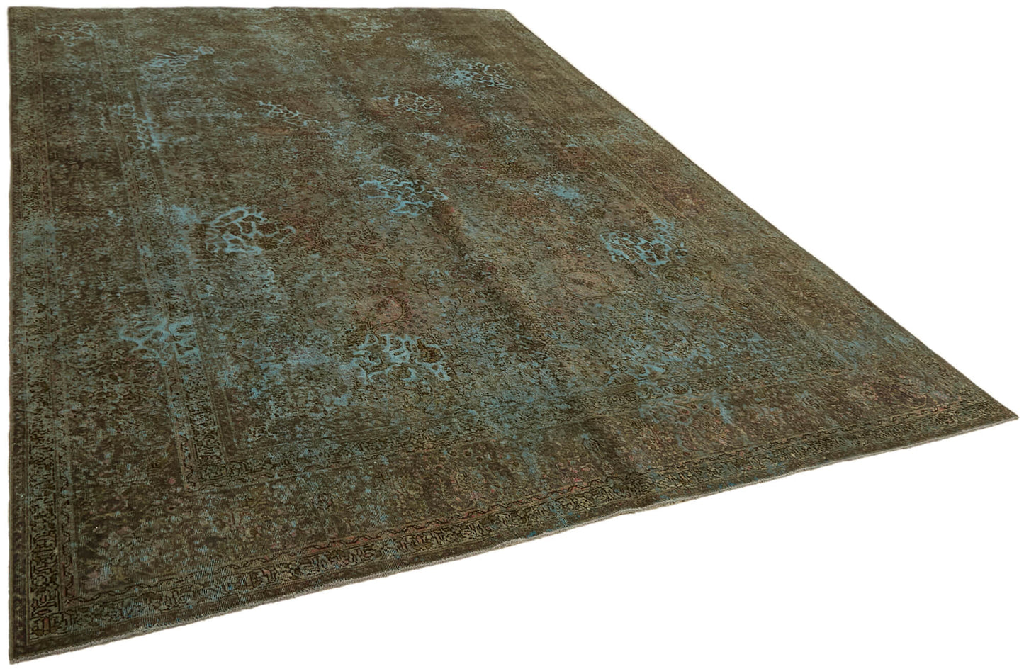 8x11 Blue Overdyed Large Area Rug - 44321