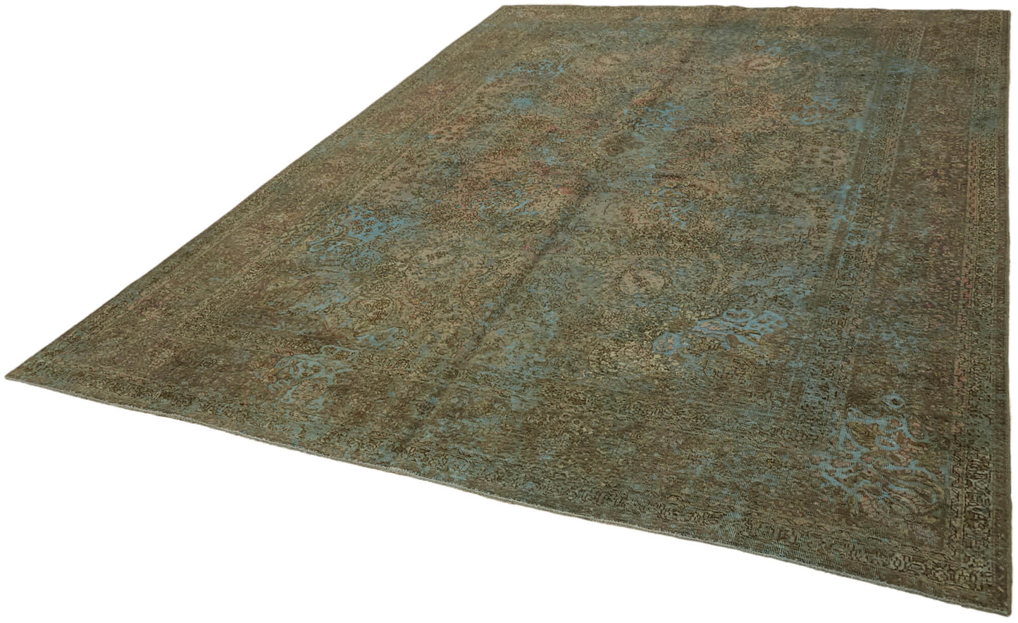 8x11 Blue Overdyed Large Area Rug - 44321