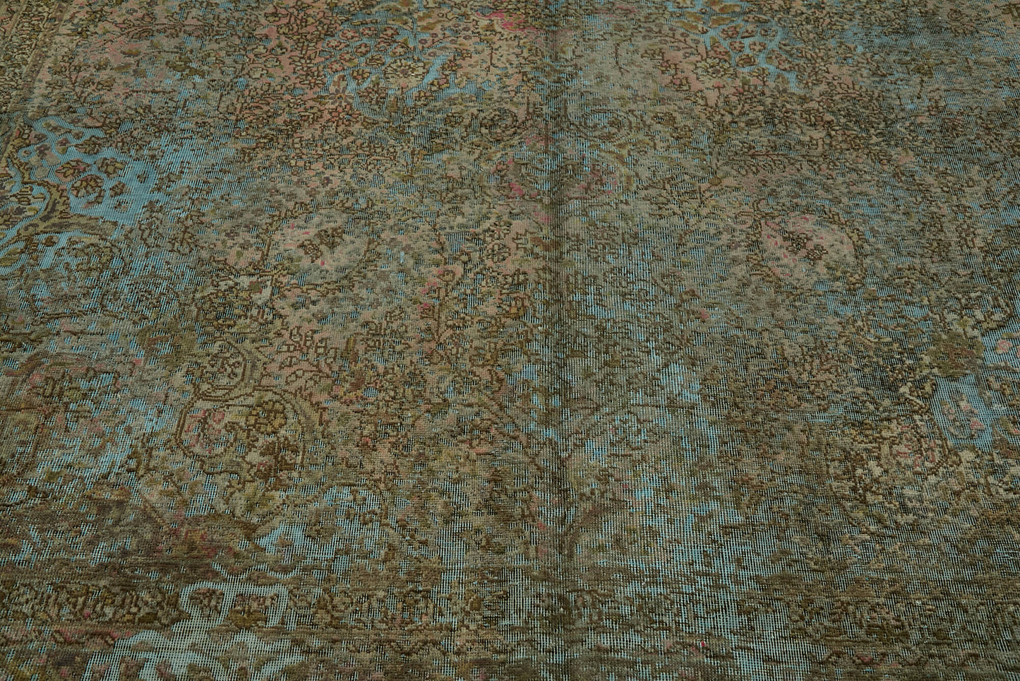 8x11 Blue Overdyed Large Area Rug - 44321