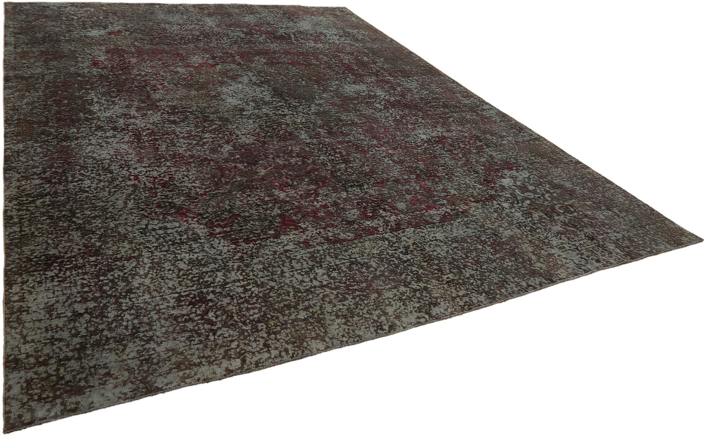 10x12 Grey Overdyed Large Area Rug - 44322