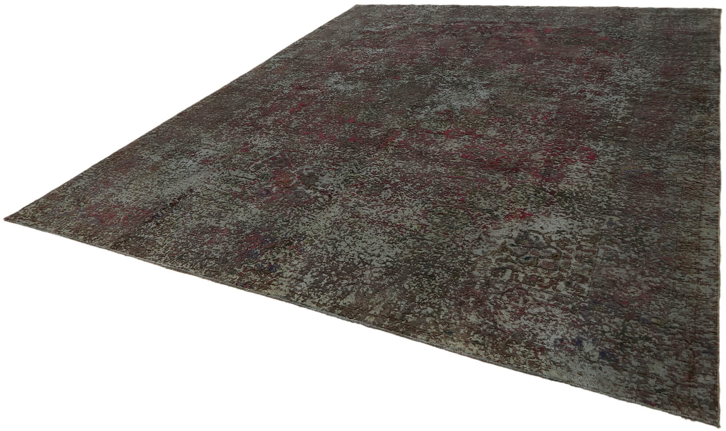 10x12 Grey Overdyed Large Area Rug - 44322