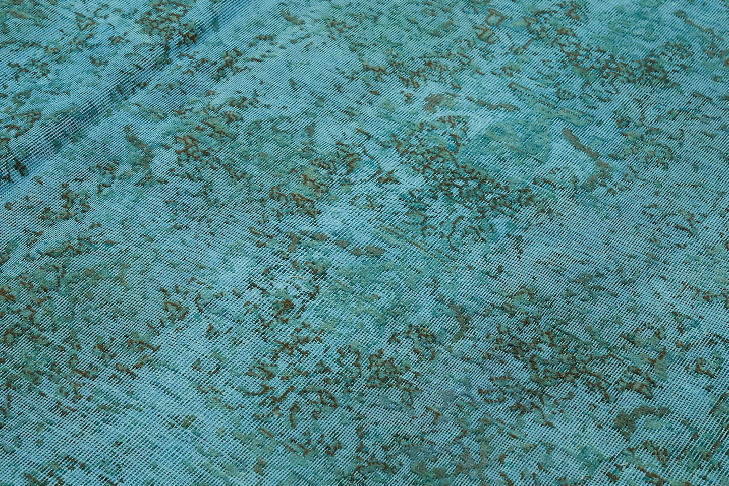 9x12 Turquoise Overdyed Large Area Rug - 44324