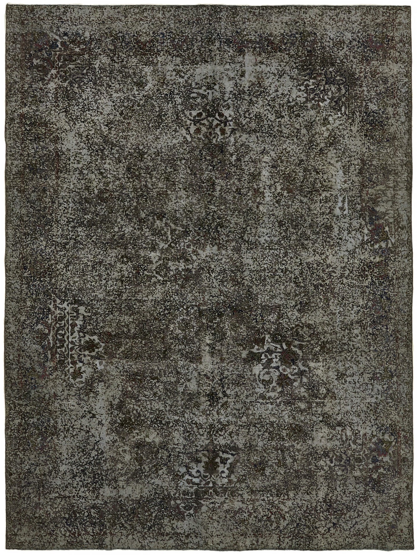 10x13 Grey Overdyed Large Area Rug - 44328