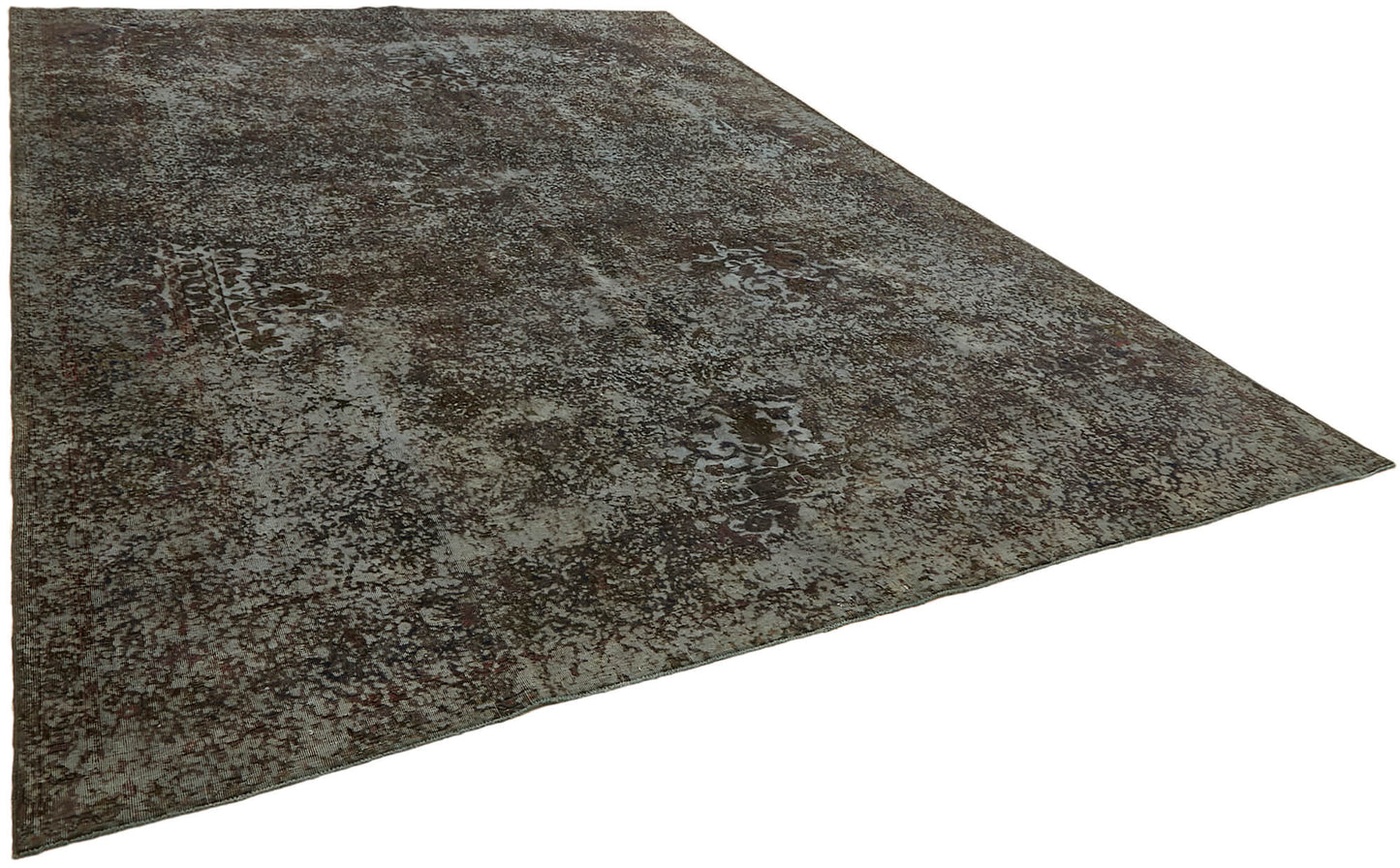 10x13 Grey Overdyed Large Area Rug - 44328