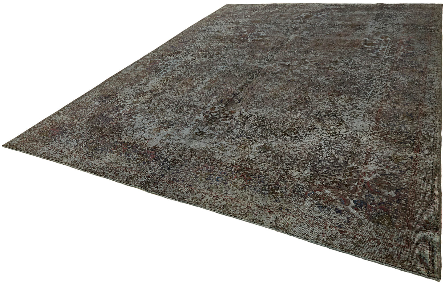 10x13 Grey Overdyed Large Area Rug - 44328