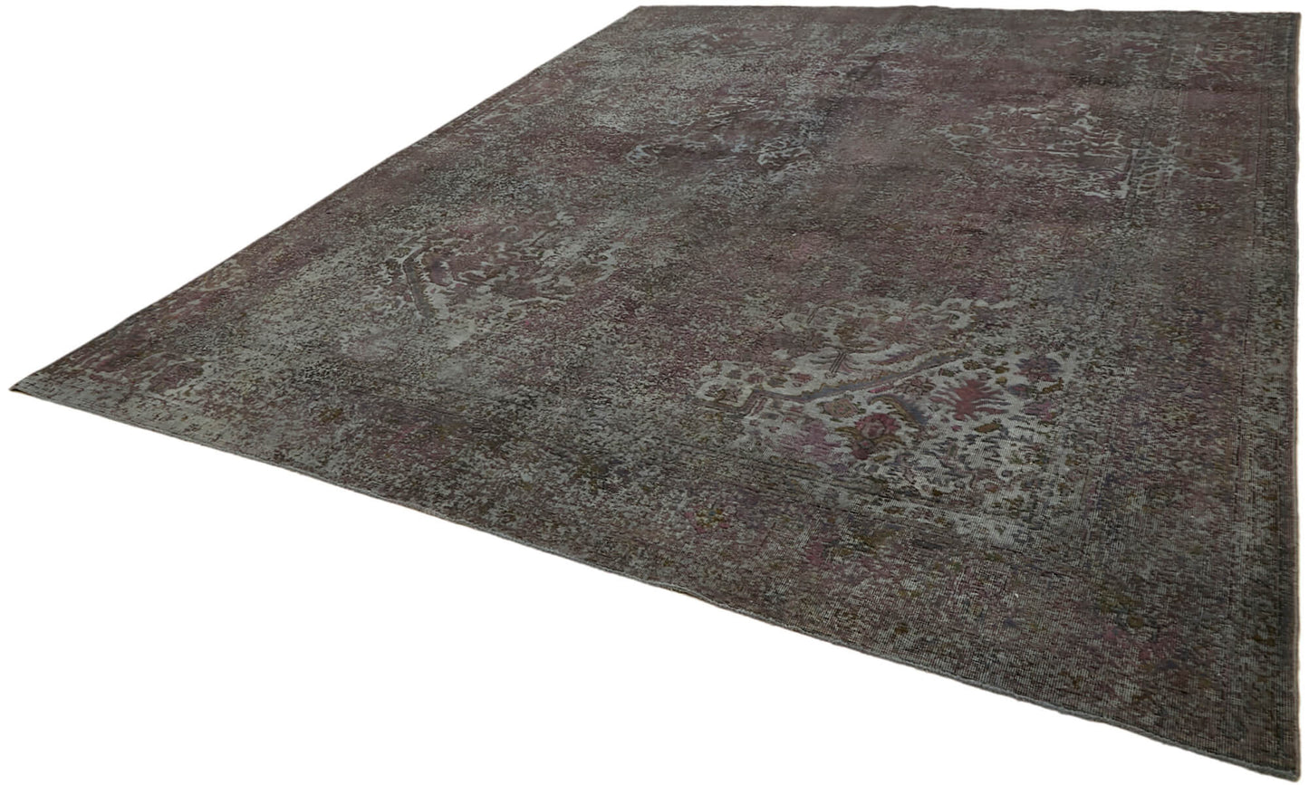 10x13 Grey Overdyed Large Area Rug - 44330