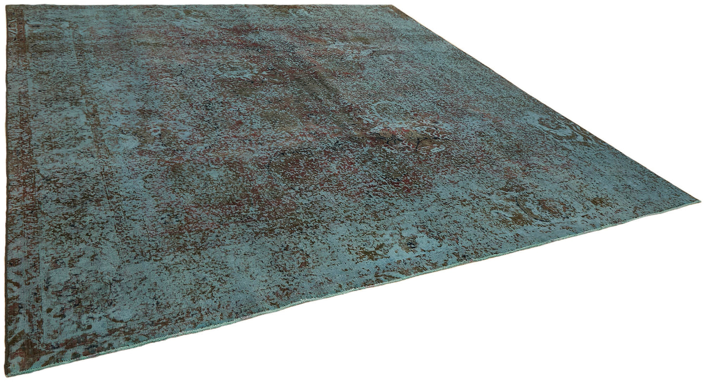 11x11 Blue Overdyed Large Area Rug - 44333