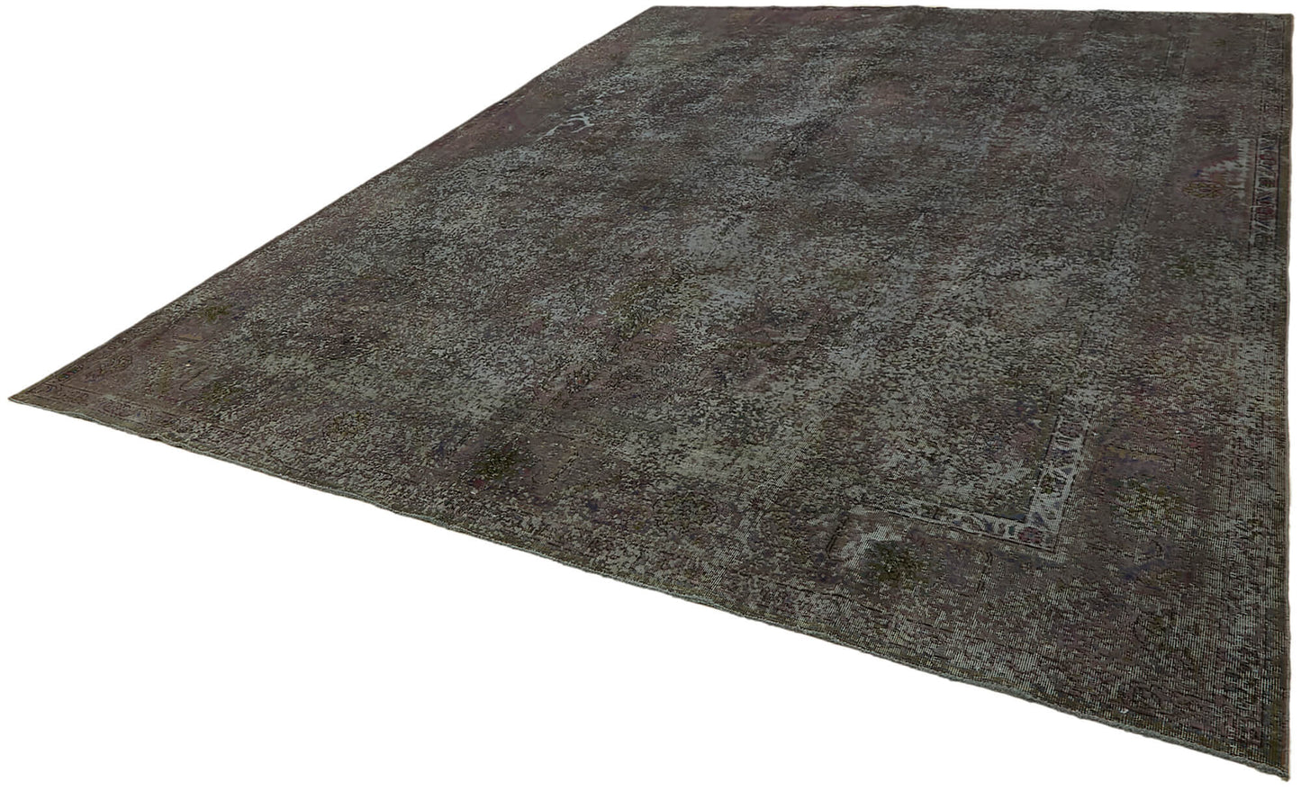 10x13 Grey Overdyed Large Area Rug - 44336