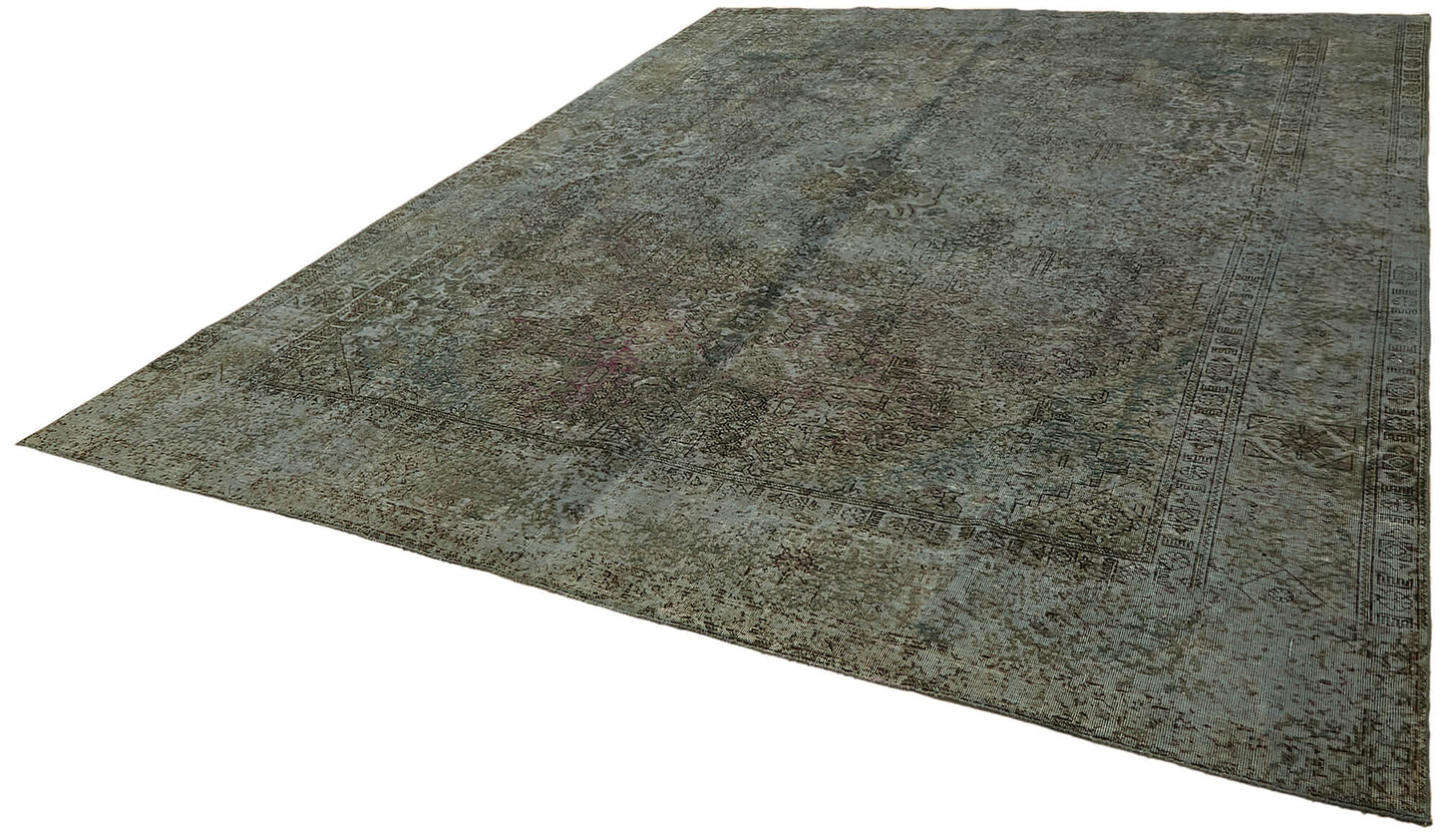 10x13 Grey Overdyed Large Area Rug - 44338