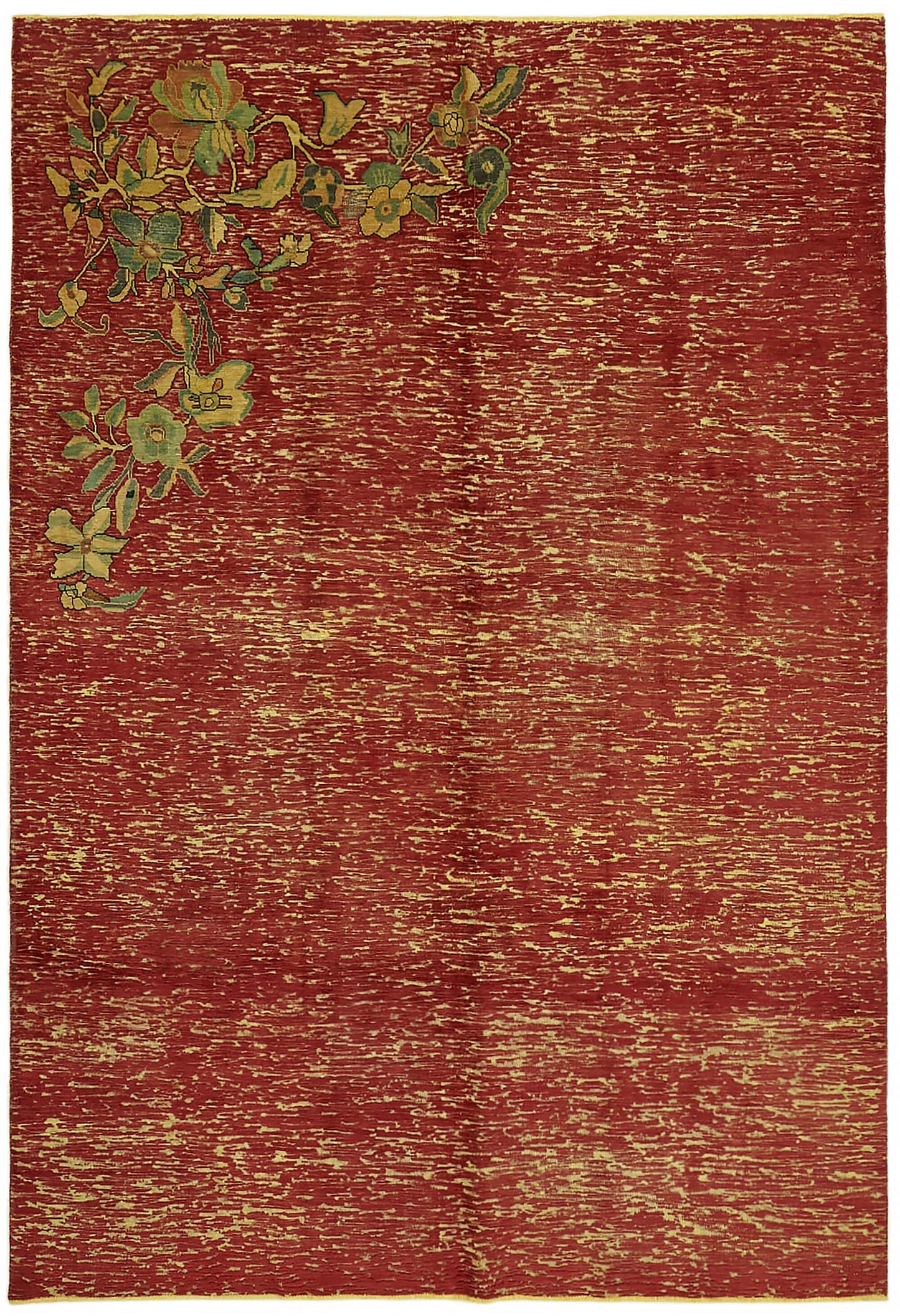 8x11 Red Overdyed Large Area Rug - 44339