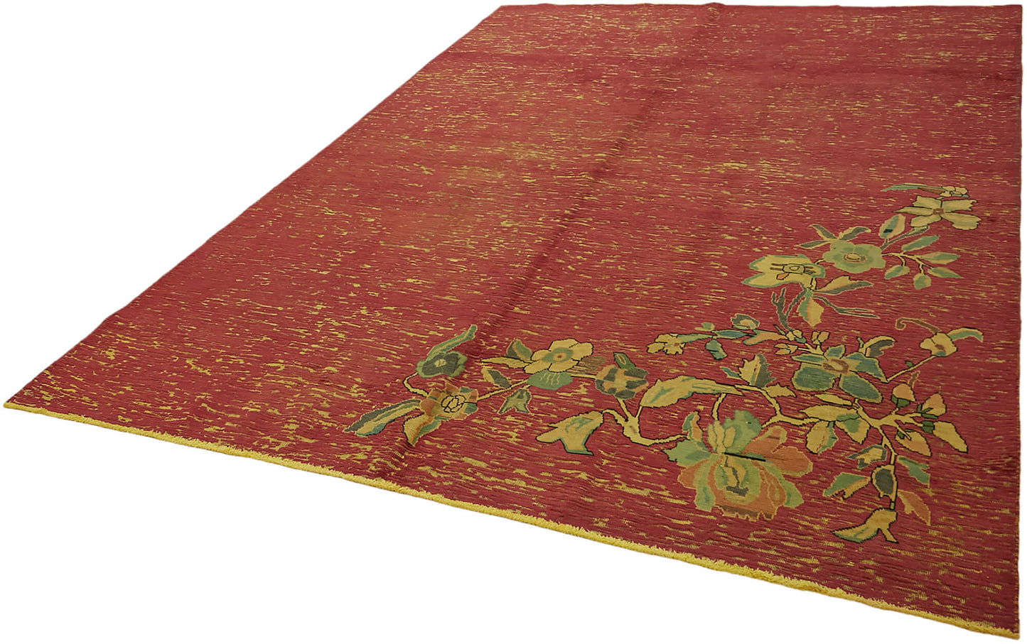 8x11 Red Overdyed Large Area Rug - 44339