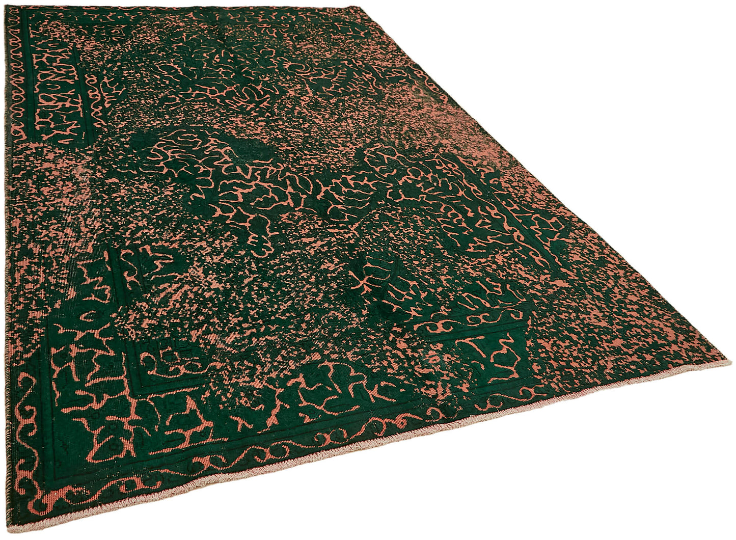 6x10 Green Overdyed Large Area Rug - 44342